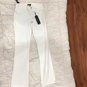 White, stretch, Bebe, denims. New with tags